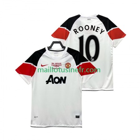Maillot de Foot Manchester United Rooney 10 Champions League 2011 2012 Troisième Retro
